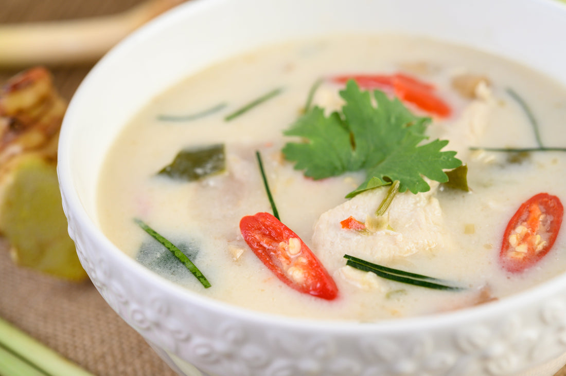 TOM KHA GAI - COCONUT SOUP WITH CHICKEN