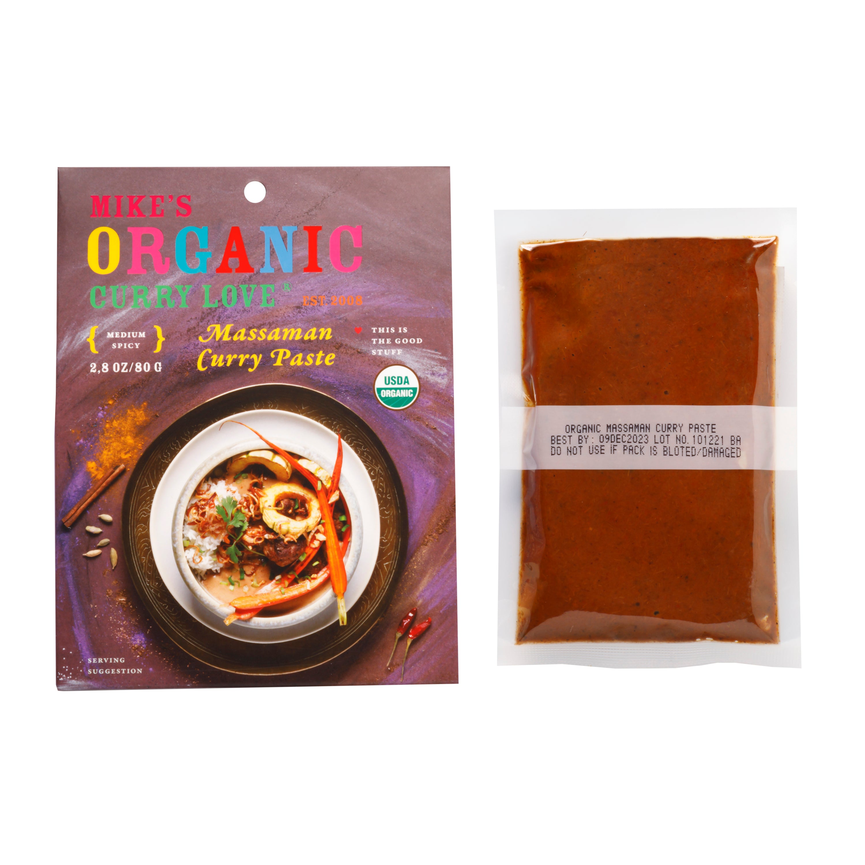 Massaman Curry Paste - 6 x 2.8 oz pouches