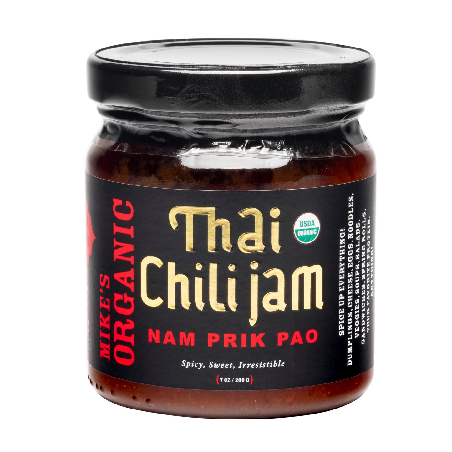 Organic Thai Chili Jam - Nam Prik Pao 🌶️ 🌶️ | 1 x 7 oz