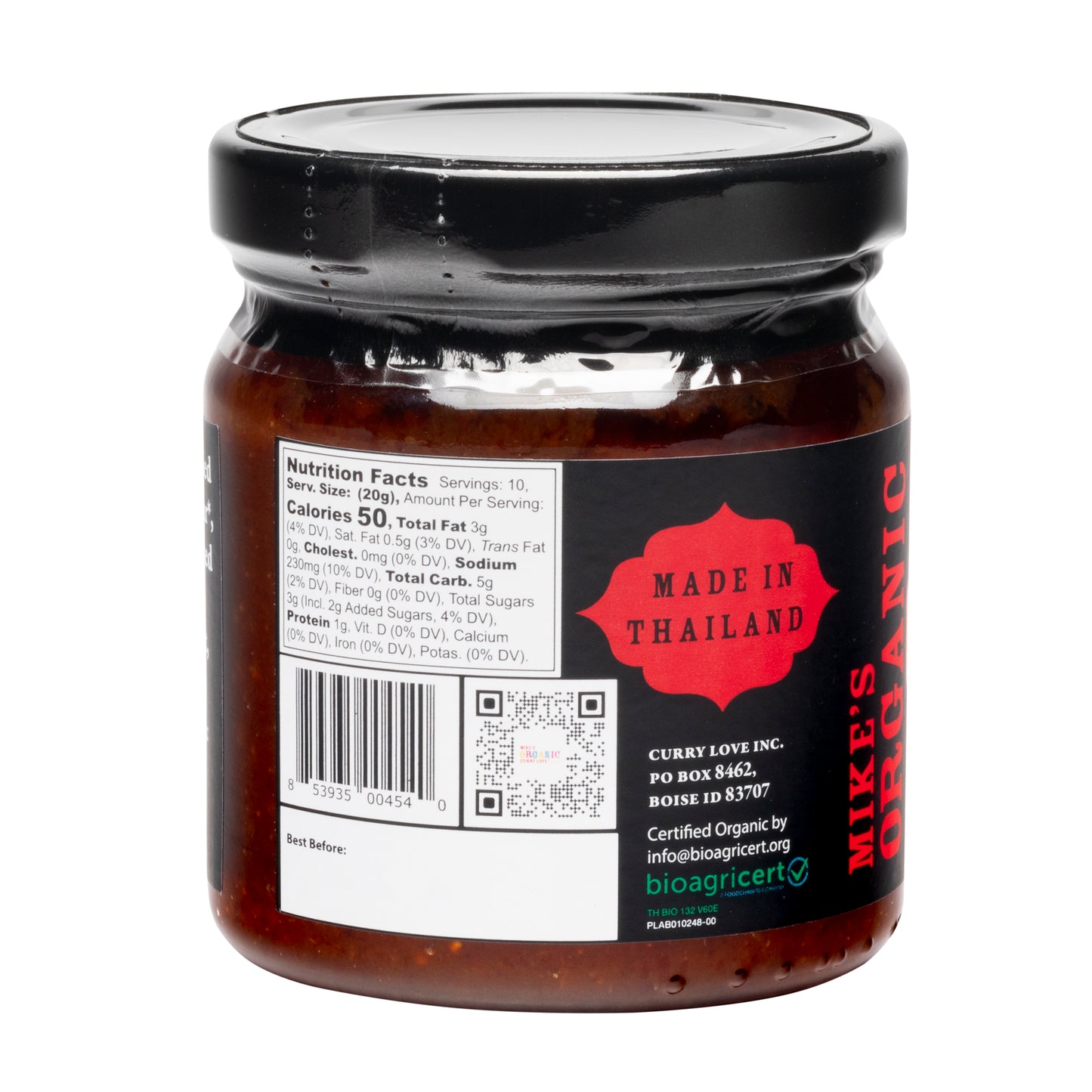 Organic Thai Chili Jam - Nam Prik Pao 🌶️ 🌶️ | 1 x 7 oz