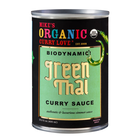 Organic & Biodynamic Green Thai Curry Sauce - 1 x 13.5 fl oz Tin Can