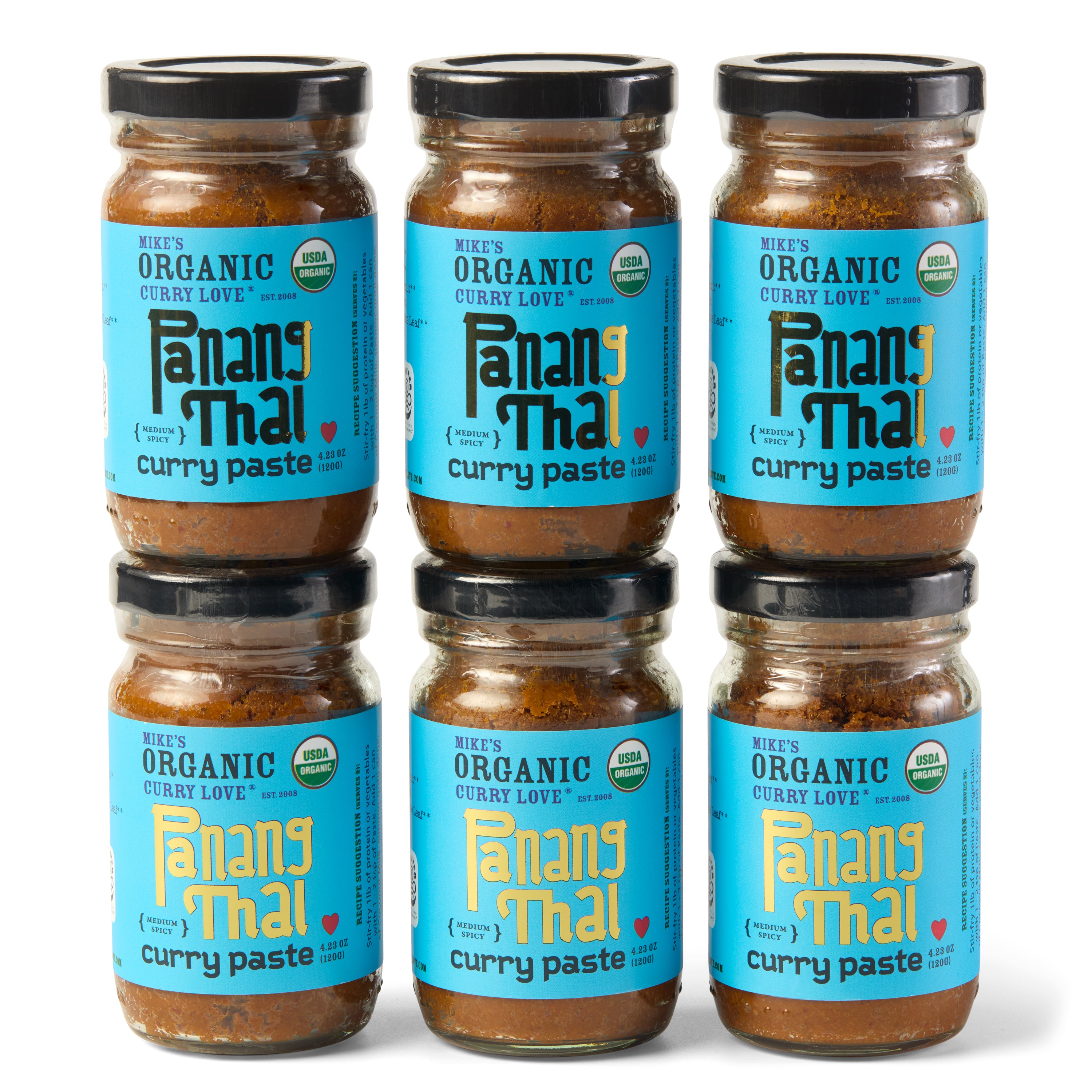 Organic Panang Curry Paste | 6 x 4.23 oz Glass Jars – Mike's
