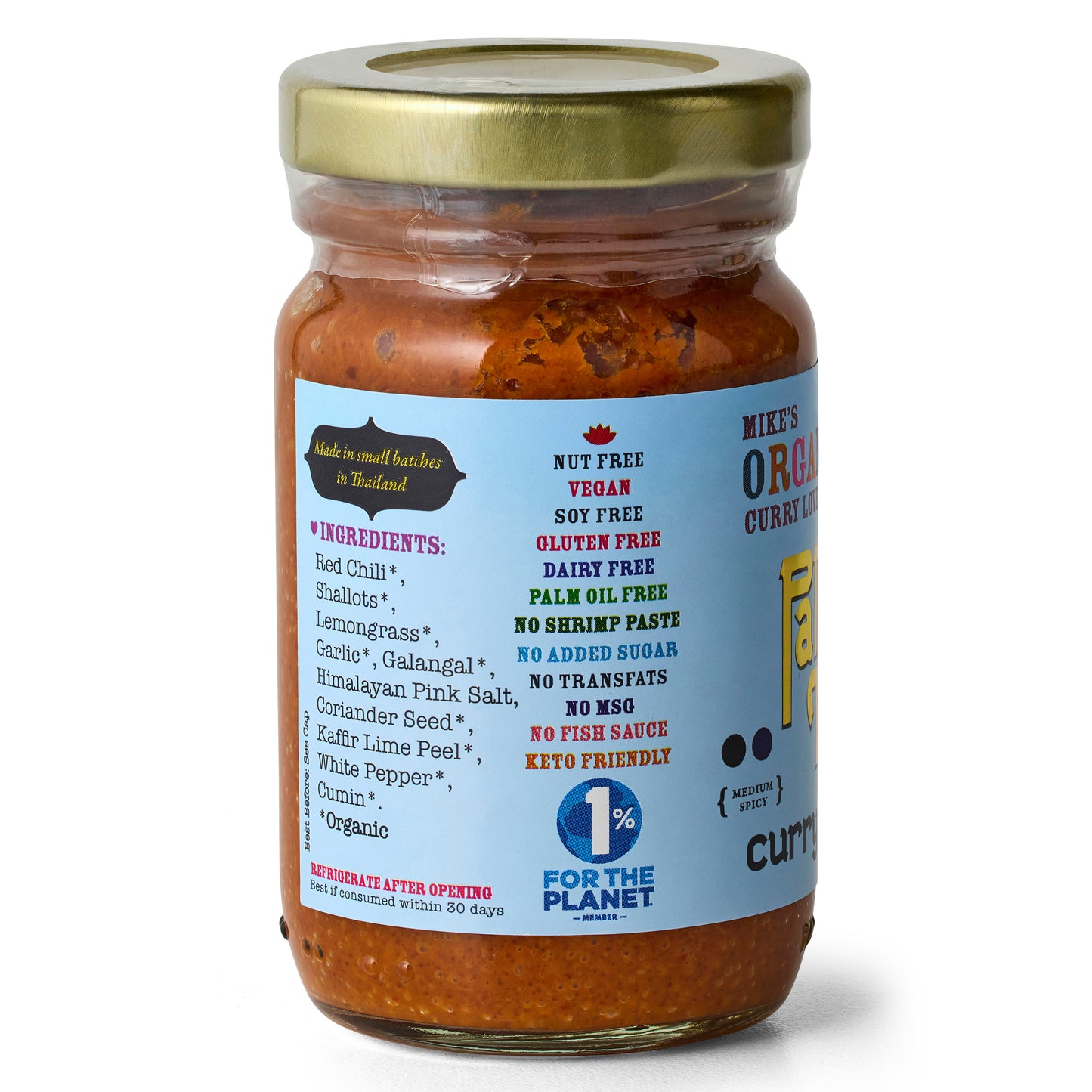 Panang Curry Paste - 6 x 4.23 oz Glass Jars