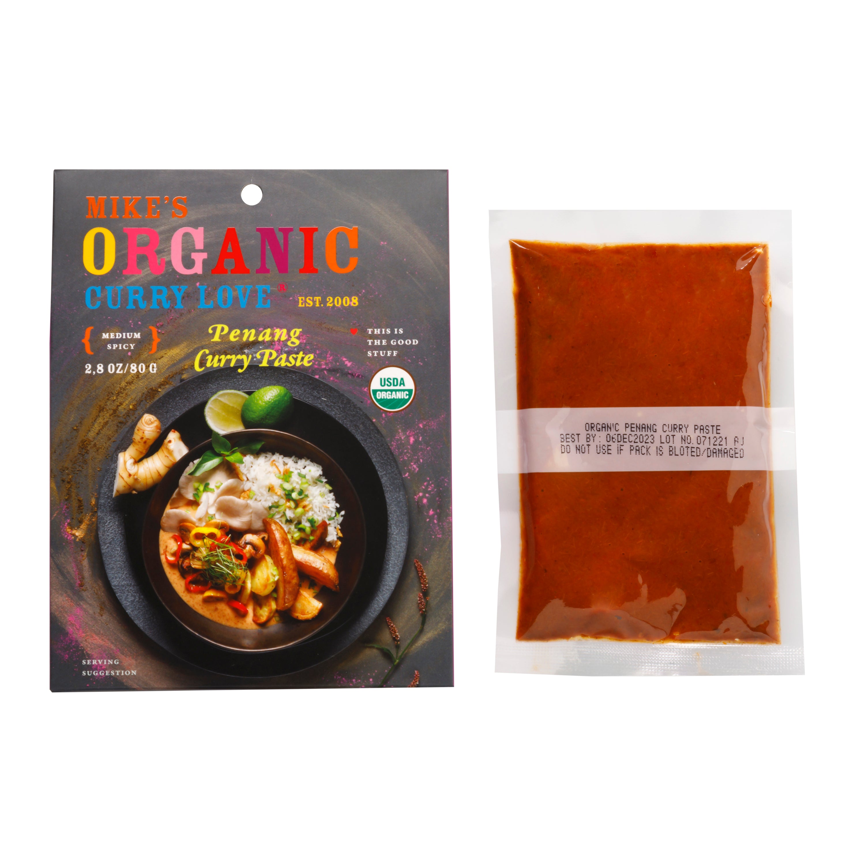 Penang Curry Paste Red - 6 x 2.8 oz pouches