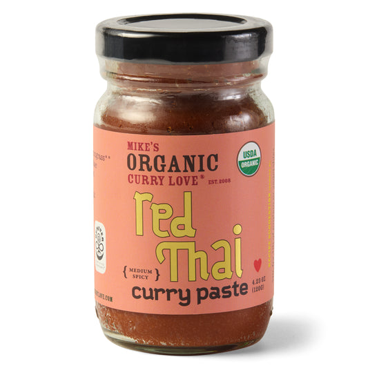 Organic Red Thai Curry Paste | 4.23 oz Glass Jar