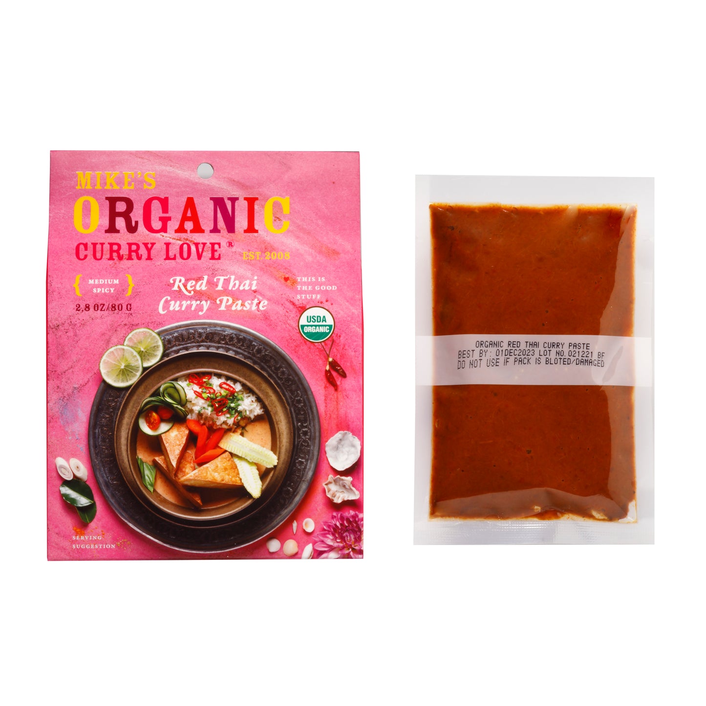 Red Thai Curry Paste - 6 x 2.8 oz pouches