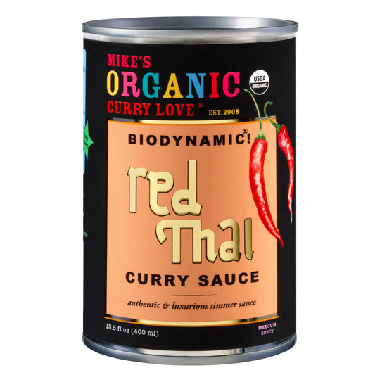 Organic & Biodynamic Red Thai Curry Sauce - 1 x 13.5 fl oz Tin Can