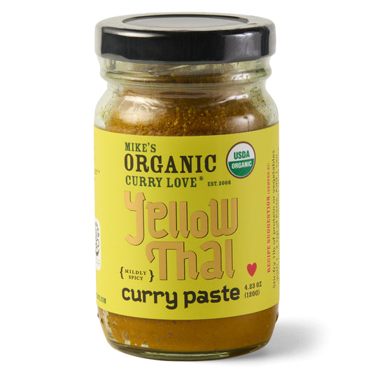 Organic Yellow Thai Curry Paste | 4.23 oz Glass Jar