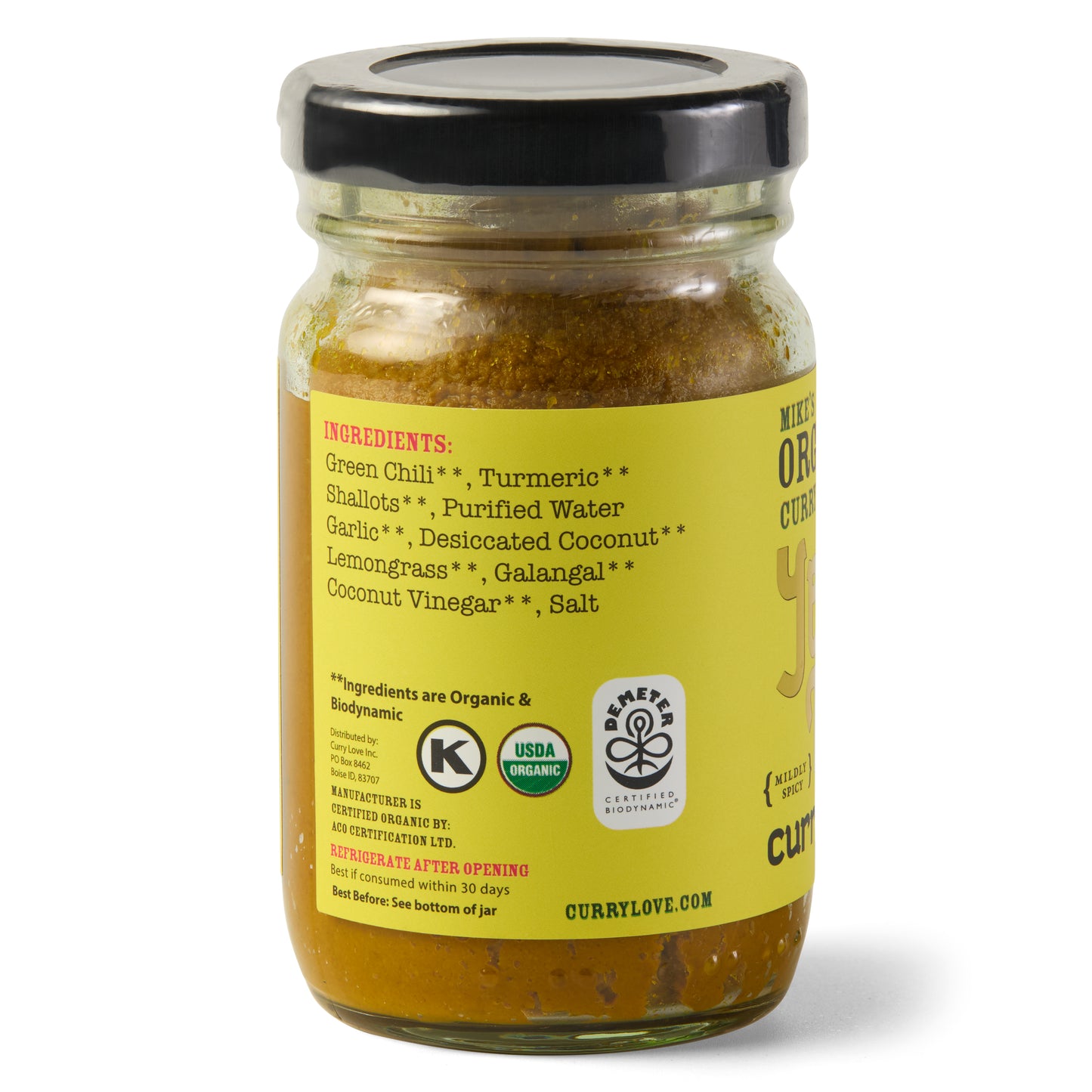 Organic Variety Pack Curry Paste | 6 x 4.23 oz Glass Jars