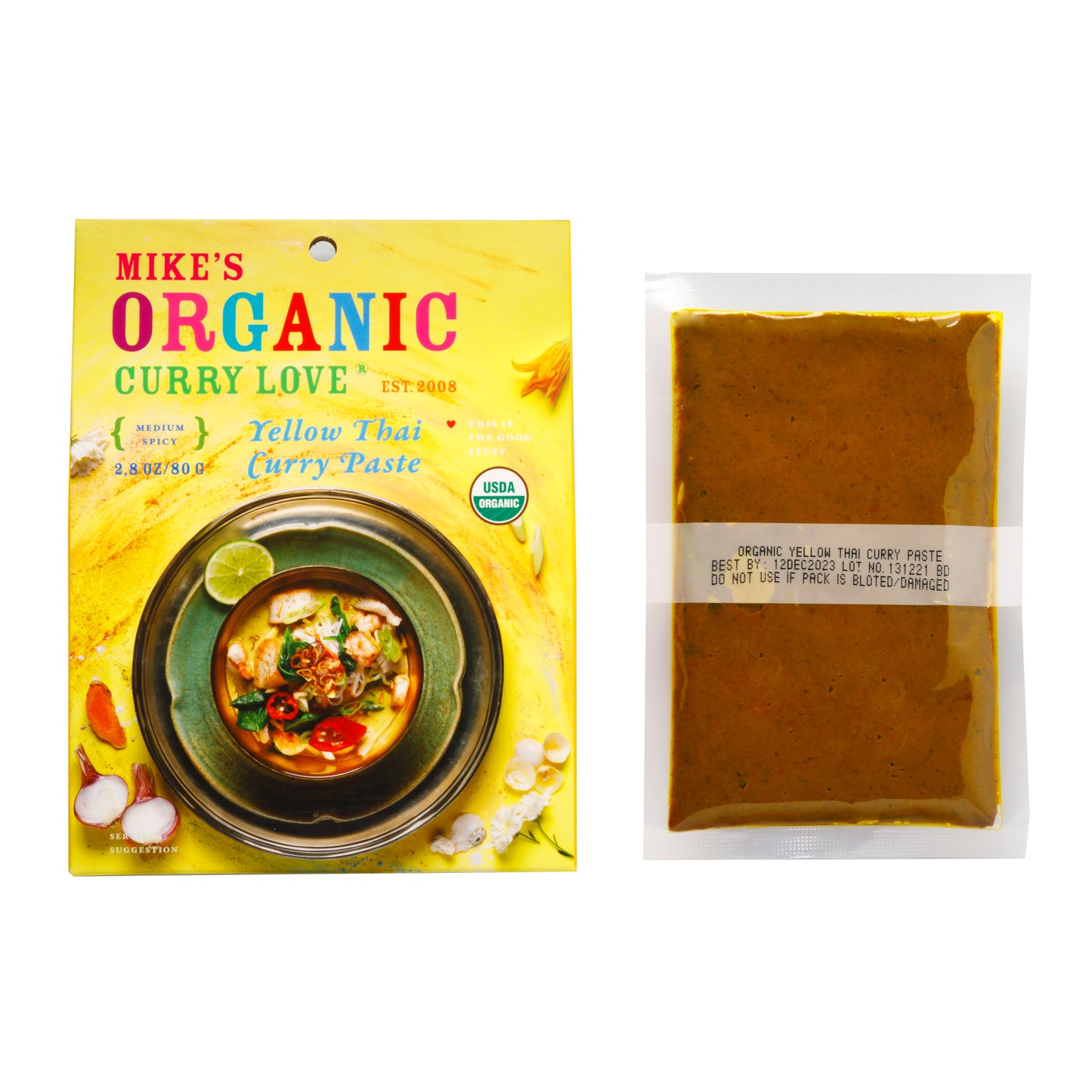 Yellow Thai Curry Paste - 6 x 2.8 oz pouches